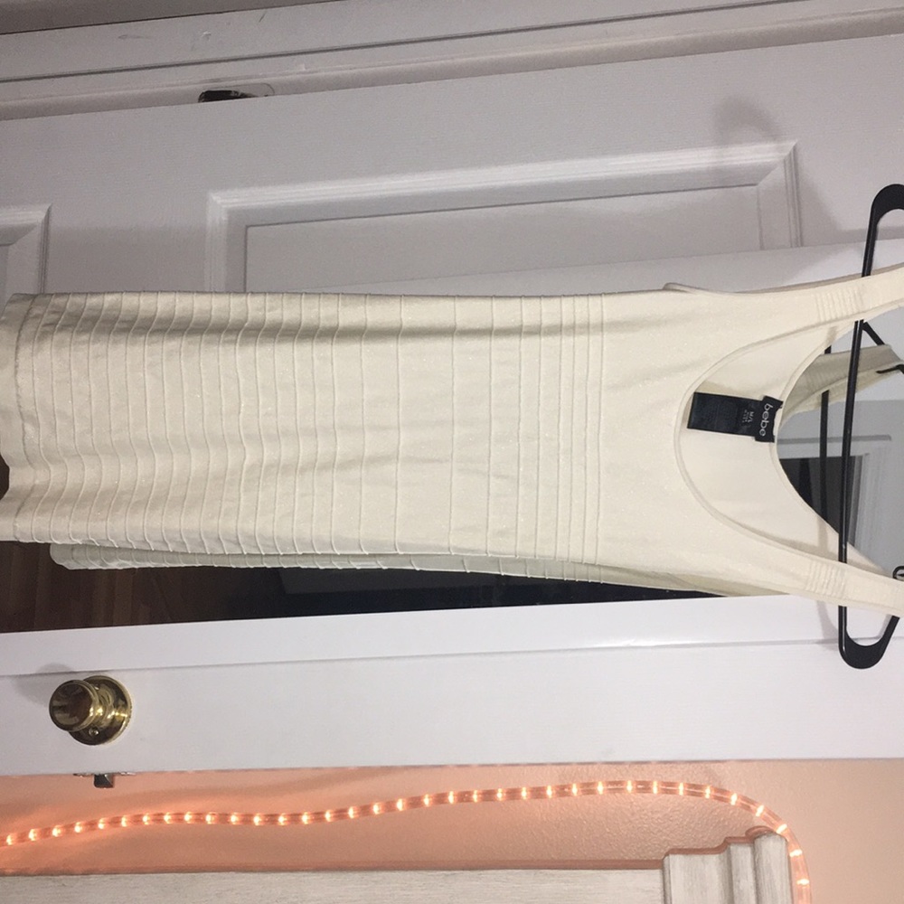 BEBE cream dress size M/L
